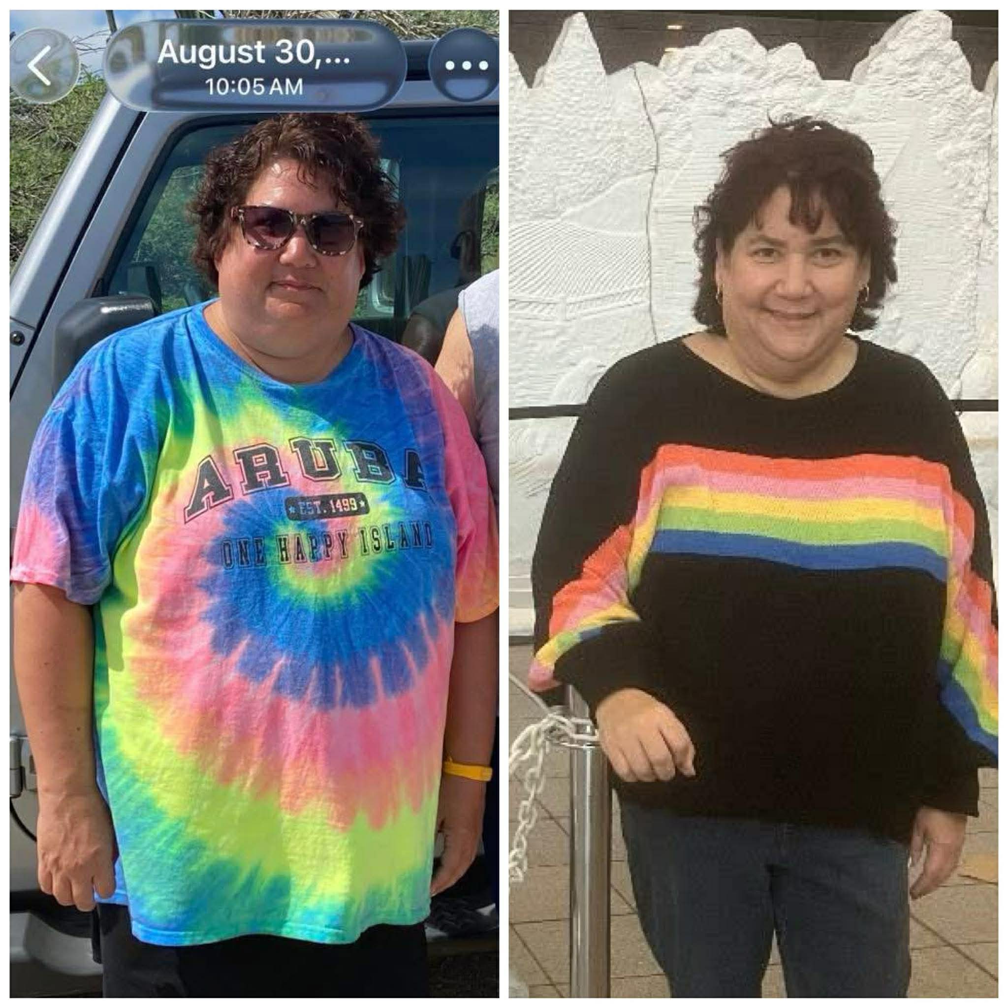 Jill — Aruba to rainbow stripe transformation