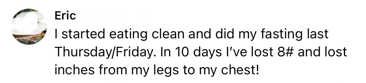 Eric — Lost 8 pounds in 10 days